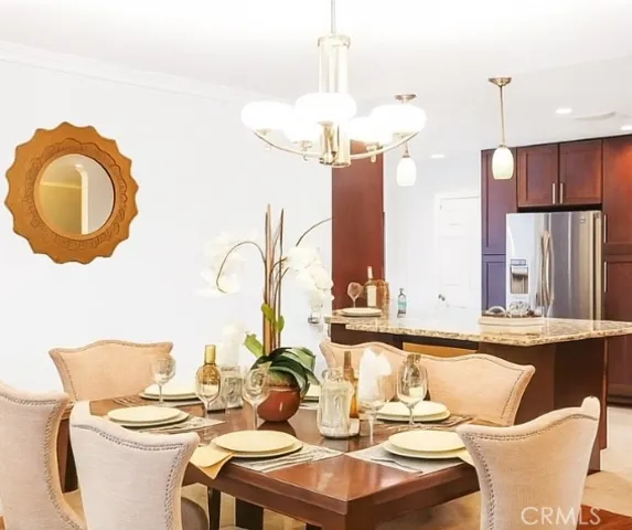 Dining area Virtually staged