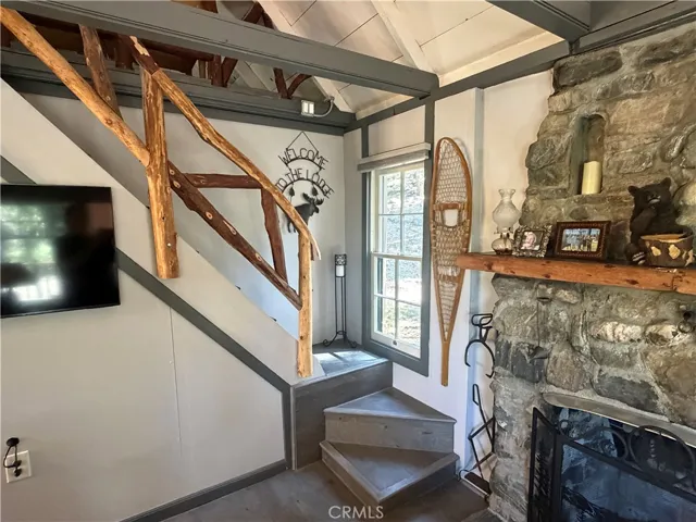 STAIRS TO LOFT FROM LIVING ROOM