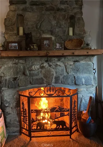 FIREPLACE IN USE  COZY