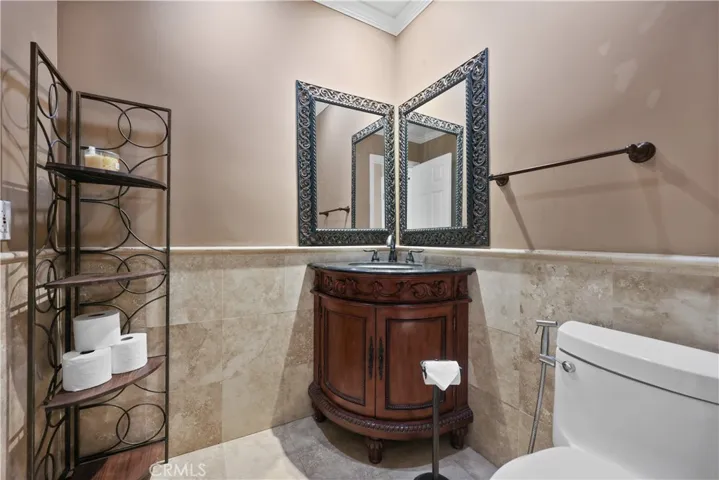 powder room downstairs