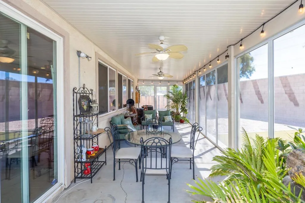 Enclosed patio