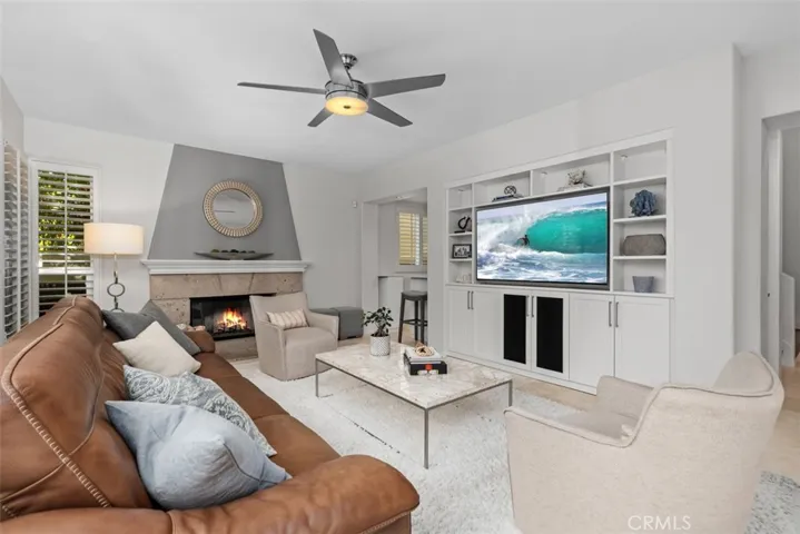 Family Room with wet bar