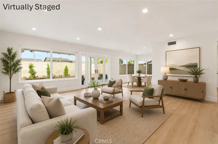 Virtually Staged Living Room
