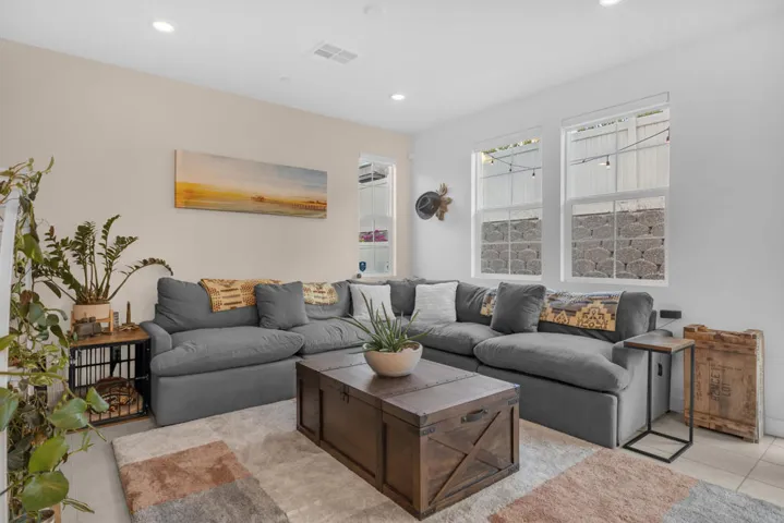 spacious living room
