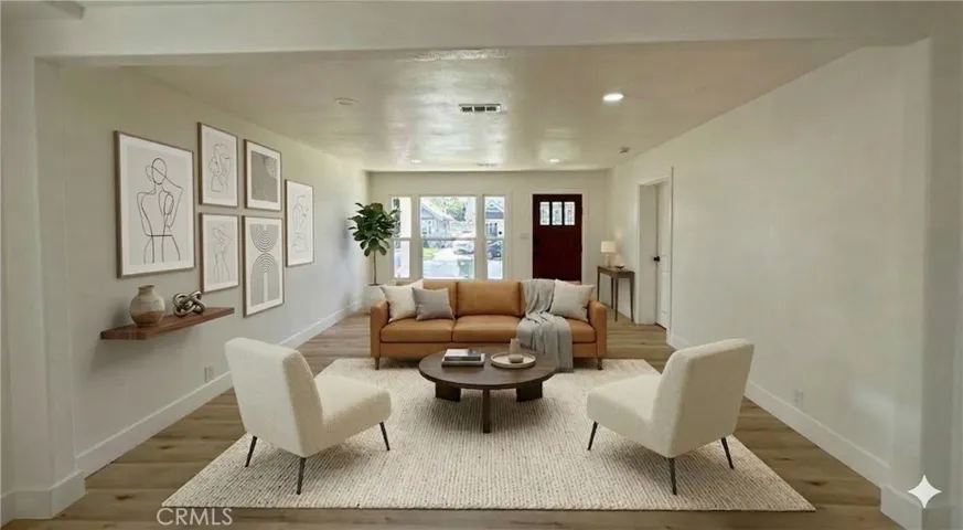 Digital Staged Living Room.