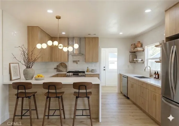 Digital Staged Kitchen.