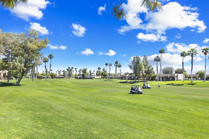 Golf course view from the home