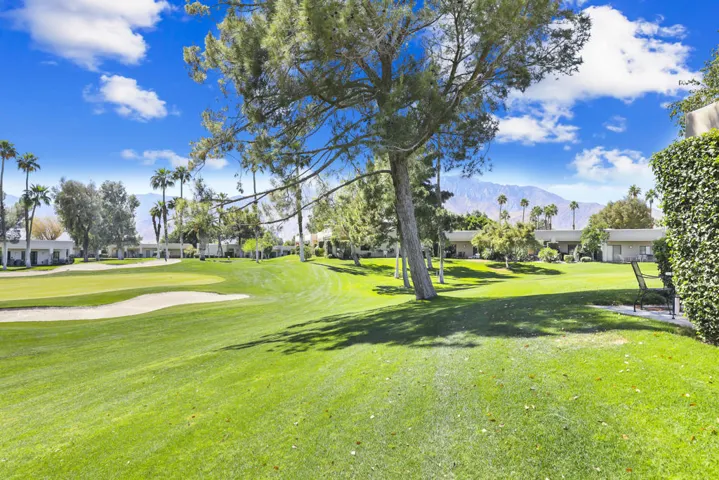 Golf course view from the home