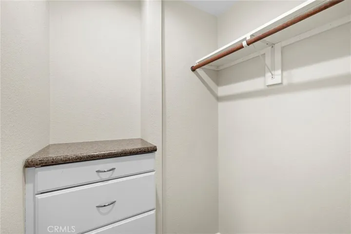 Walk-in closet in primary