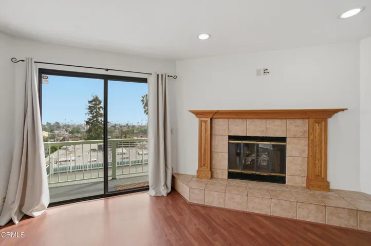 Living room fireplace