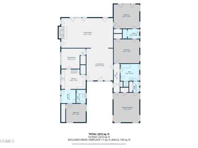 1-2D Floor Plan for 3273 Country Club Dr