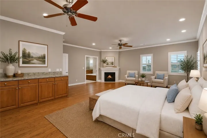 Vitually Staged/Digitally Altered - Upstairs Primary Bedroom #1