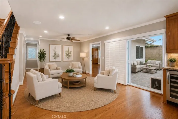 Virtually Staged/ Digitally altered - Downstairs Living Room next to Kitchen