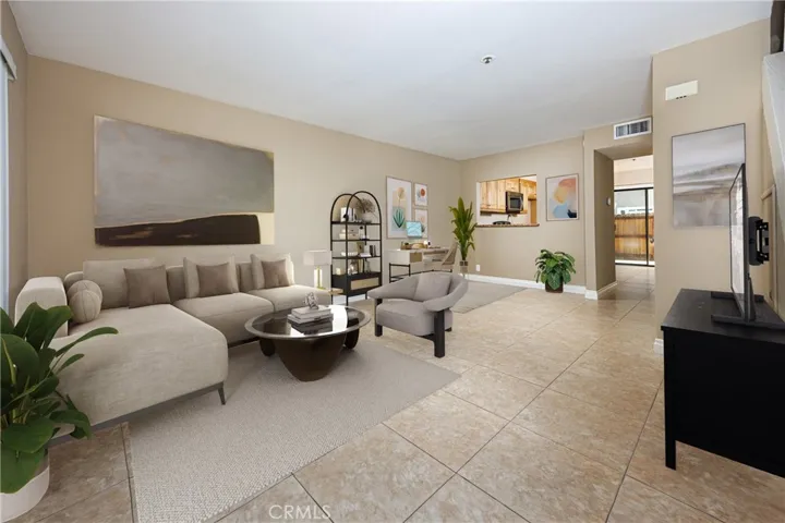 Virtually Staged Living Room