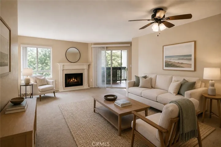 Living Room, virtually staged