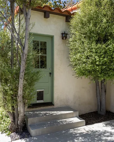 Outside of door to laundry/mudroom