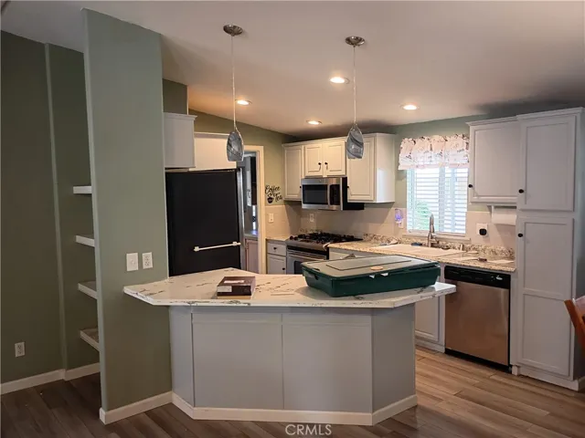 Kitchen open to family room