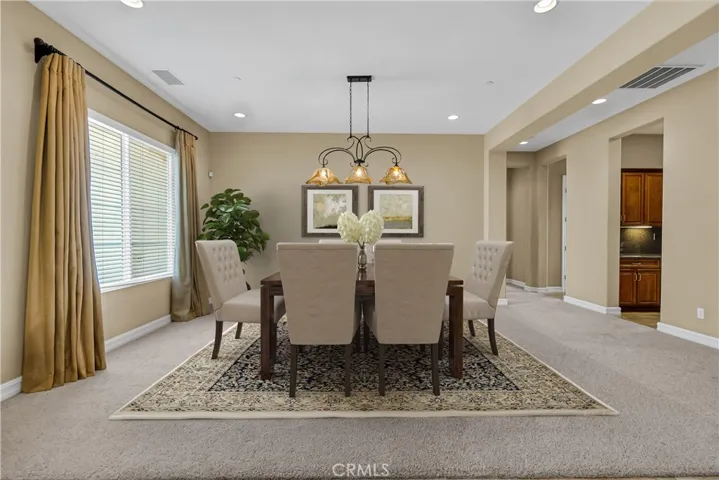Virtually Staged Dining Room