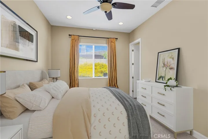 Virtually Staged Secondary Bedroom 1