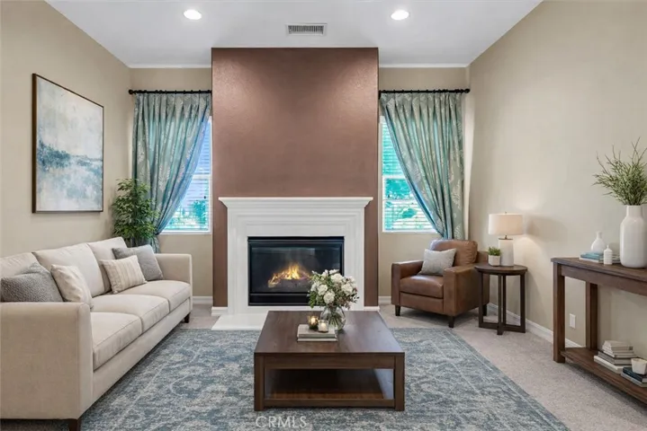 Virtually Staged Living Room