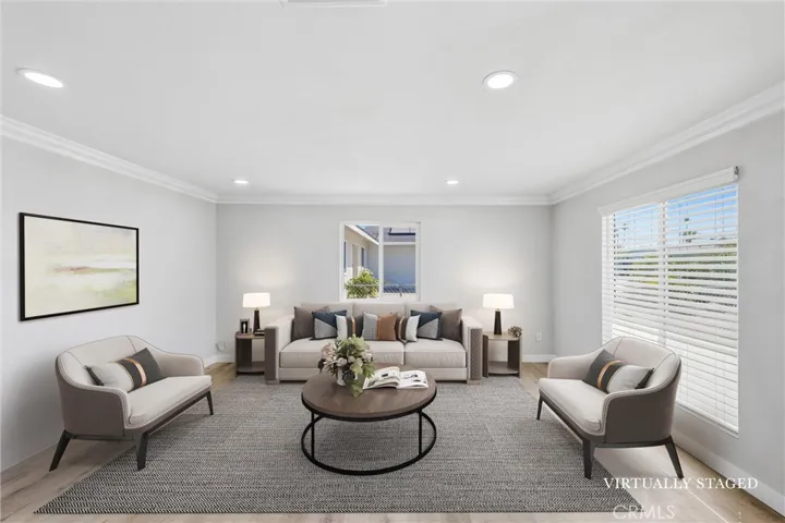 virtually staged. Living room