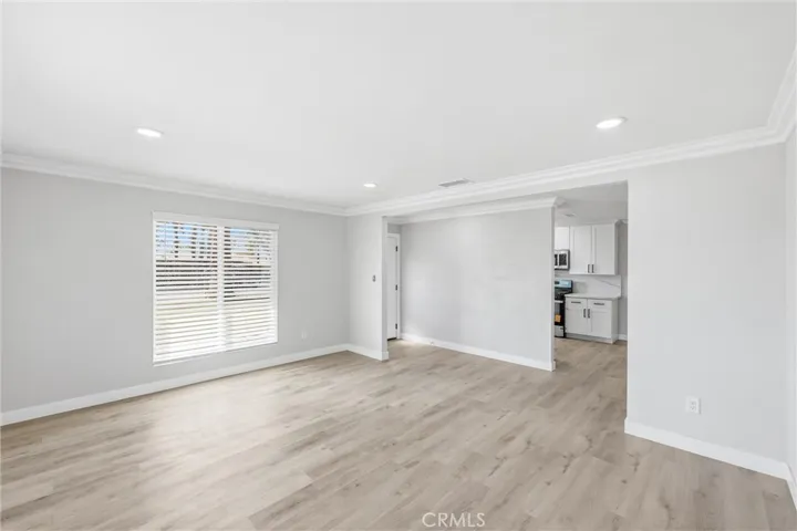 View from Living room to kitchen.