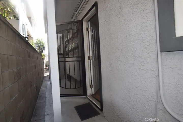 back patio and entry