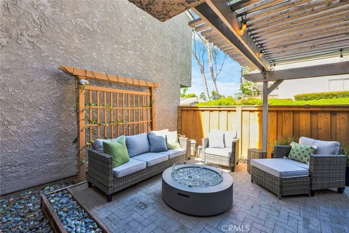 Custom pavers in rear patio