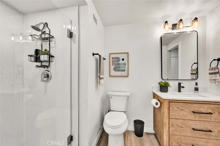 Remodeled downstairs bathroom