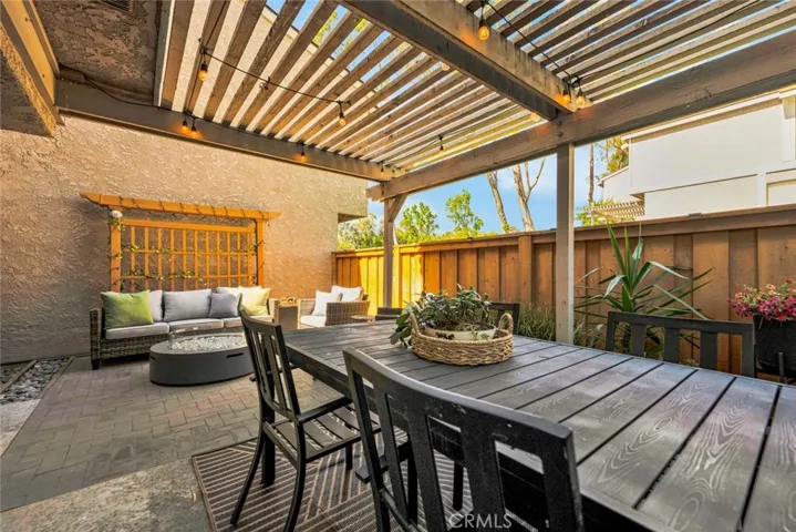 Patio cover adds to comfortable rear patio