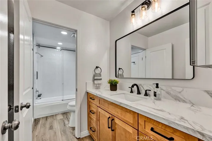 Remodeled guest vanity upstairs