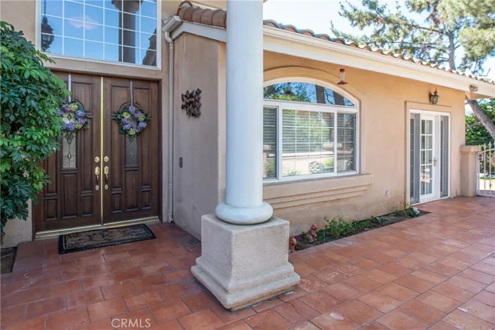Front double door entry