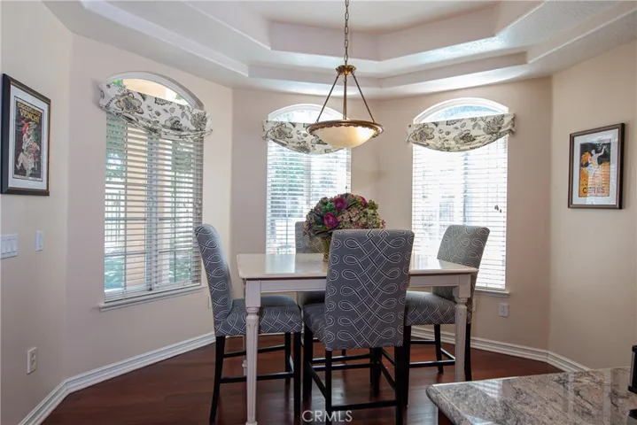 Breakfast nook in kitchen