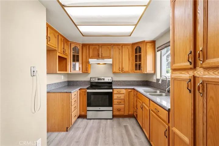 Bright kitchen with natural lights coming in