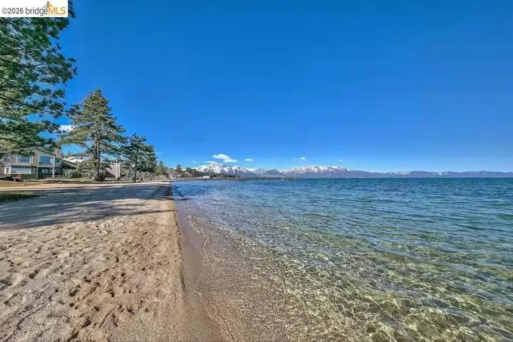 Water view with a mountain backdrop and local beach