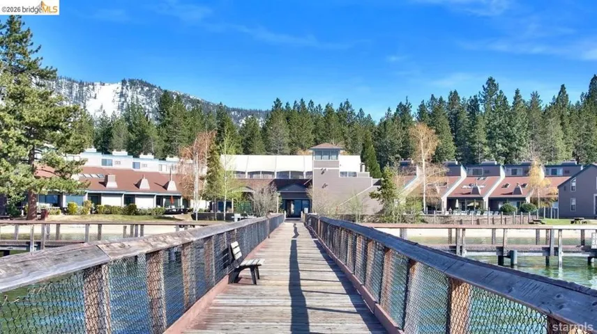 Dock with a water view