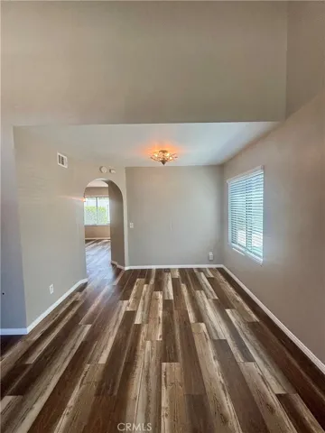 Dining area looking from the living room.
