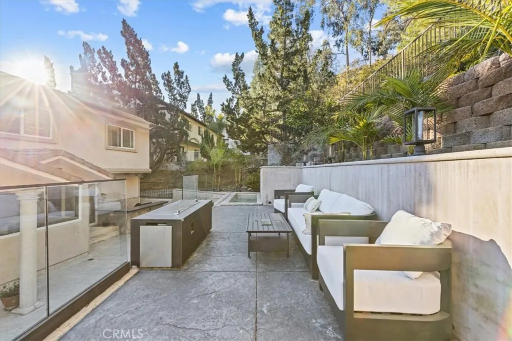 Backyard and Firepit