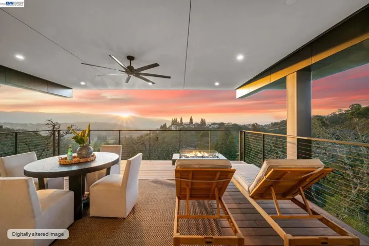 view from downstairs deck