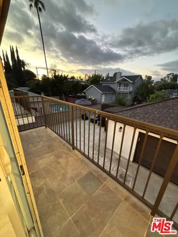 Upstairs balcony
