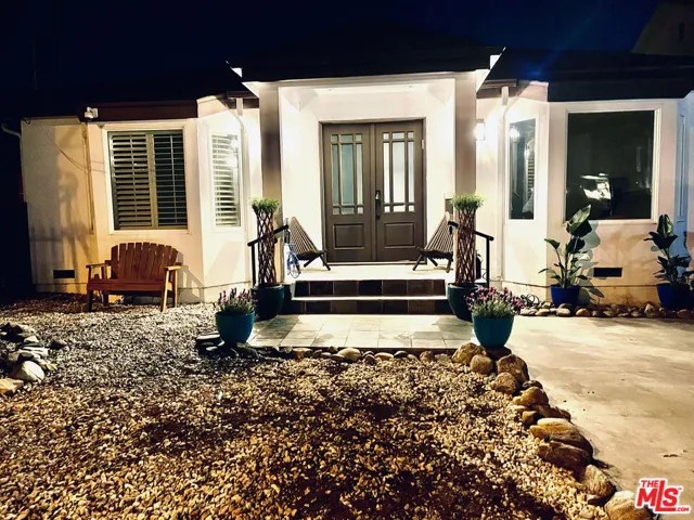 Front of Home at night