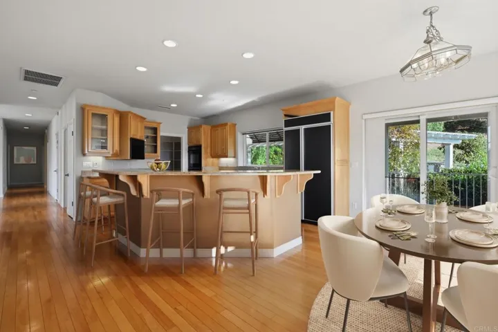 Virtually staged kitchen