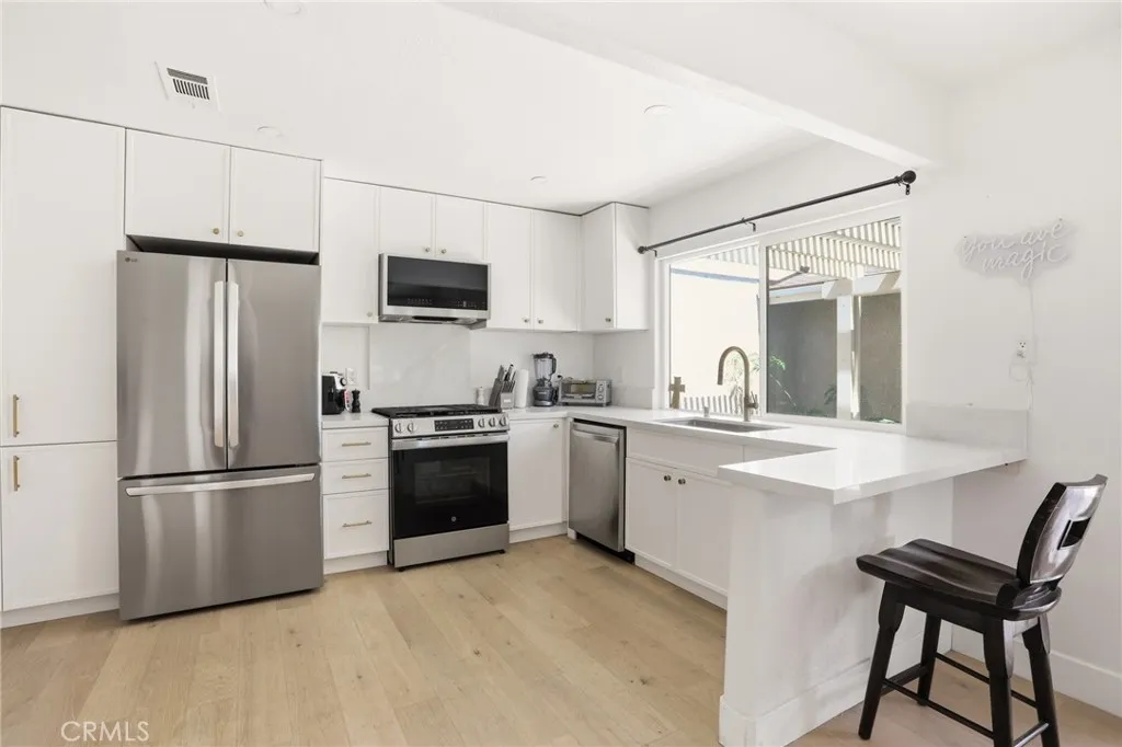Newly Remodeled Kitchen with Stainless Steel Appliances