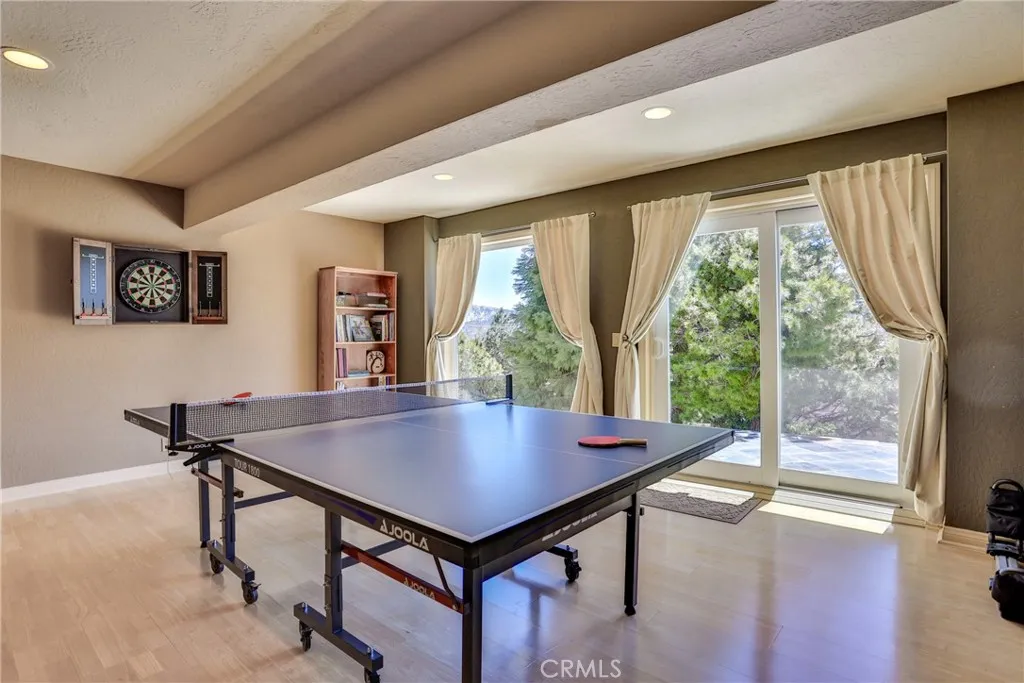 Game Room with Slider to Slate Patio