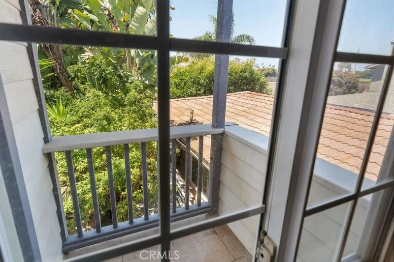Balcony from upstairs unit.  Peek a Boo view of the ocean.