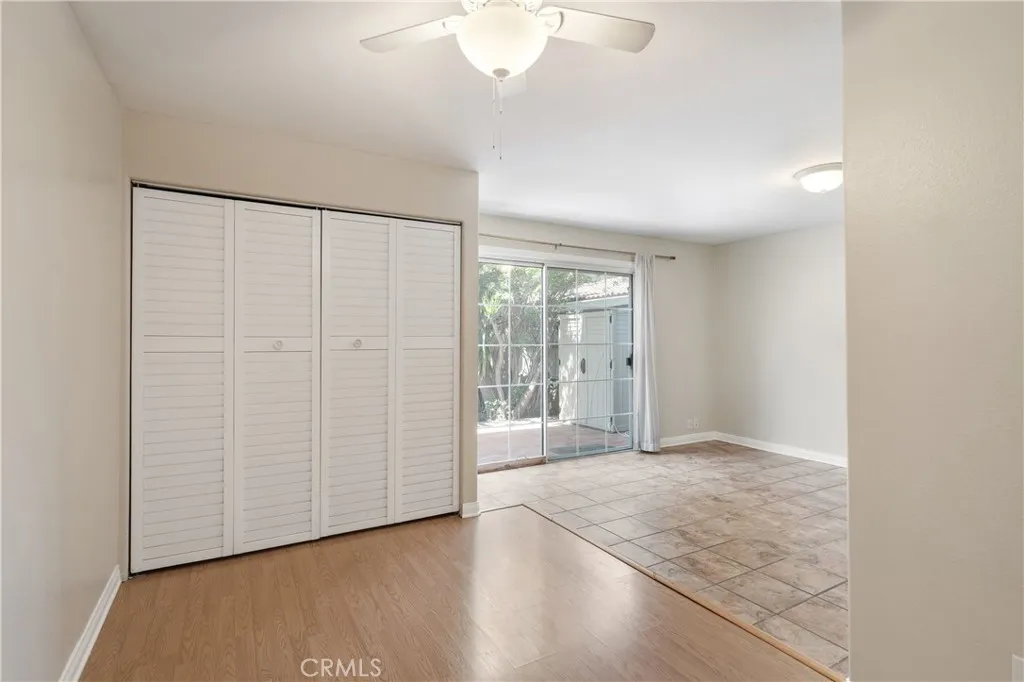 Bedroom with built in closet downstairs
