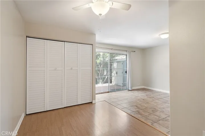 Closet with built in shelves