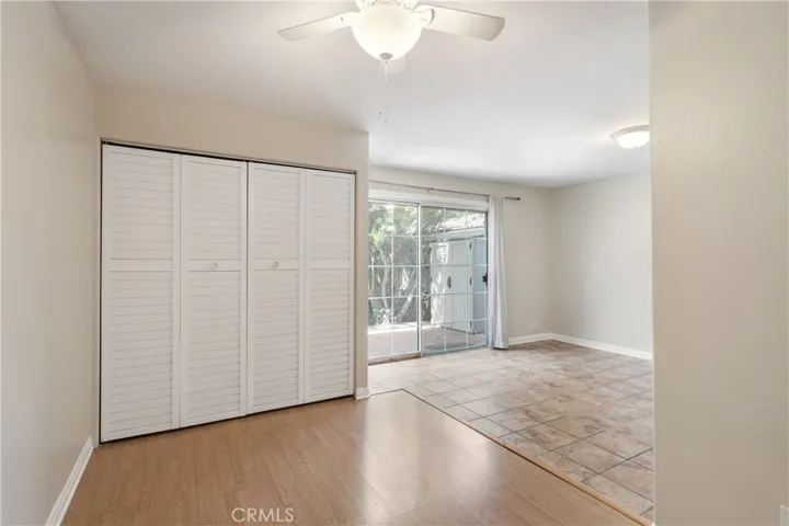 Bedroom with built in closet downstairs