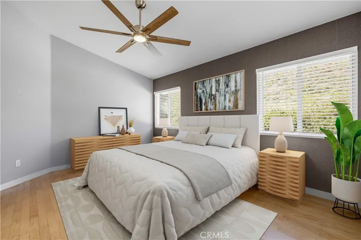 Virtually Staged Primary Bedroom