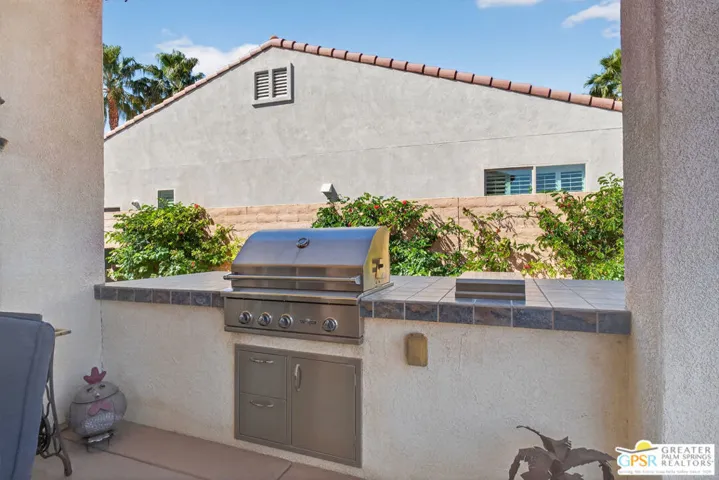 Exterior back BBQ